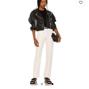 Agolde 90s Pinch Waist White Jeans